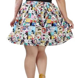Hemet retro comic strip skirt Rare, HtF